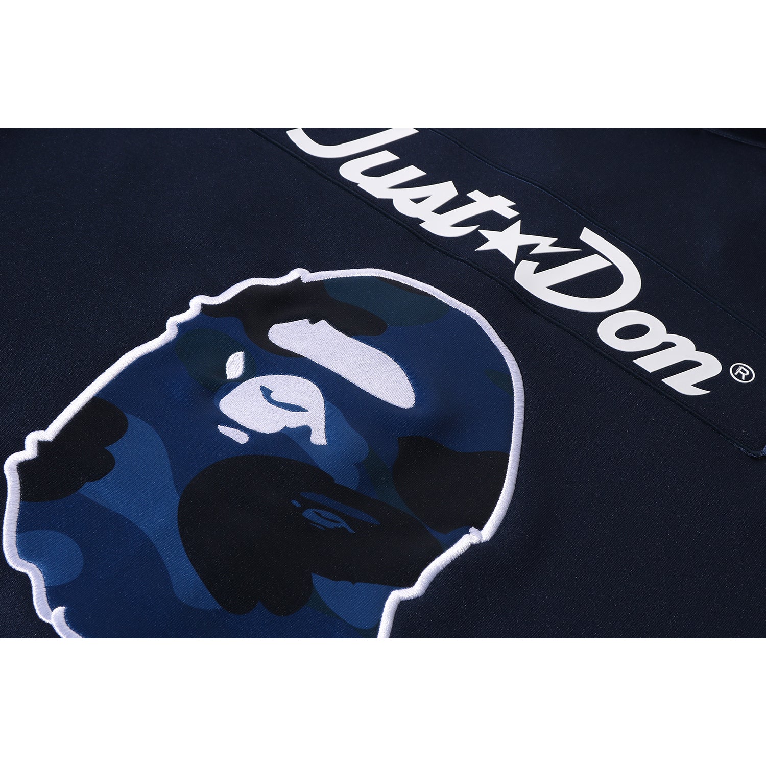 BAPE X JUST DON LOGO BASEBALL RELAXED FIT SHIRT MENS – Image 5