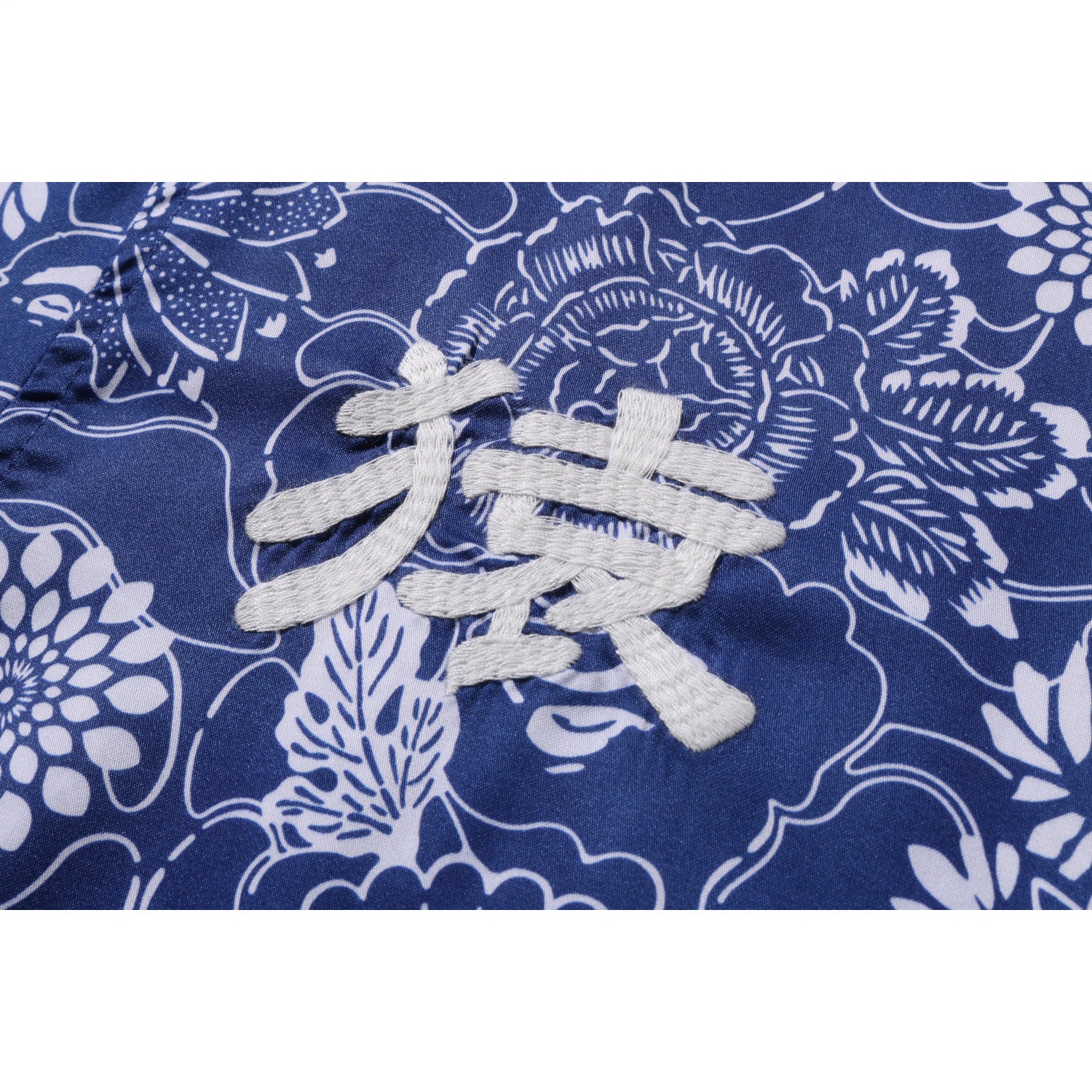 JAPANESE INDIGO ART CAMO OPEN COLLAR SS SHIRT MENS – Image 3