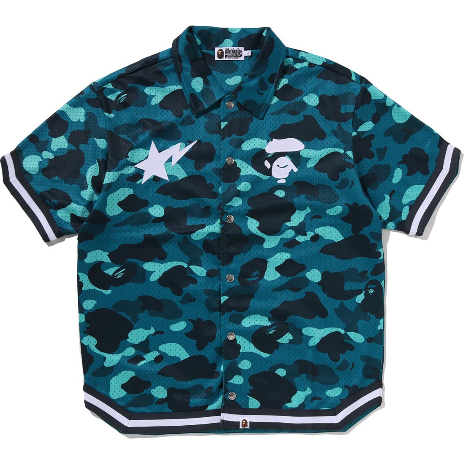 COLOR CAMO WARM UP SS SHIRT MENS – Image 1