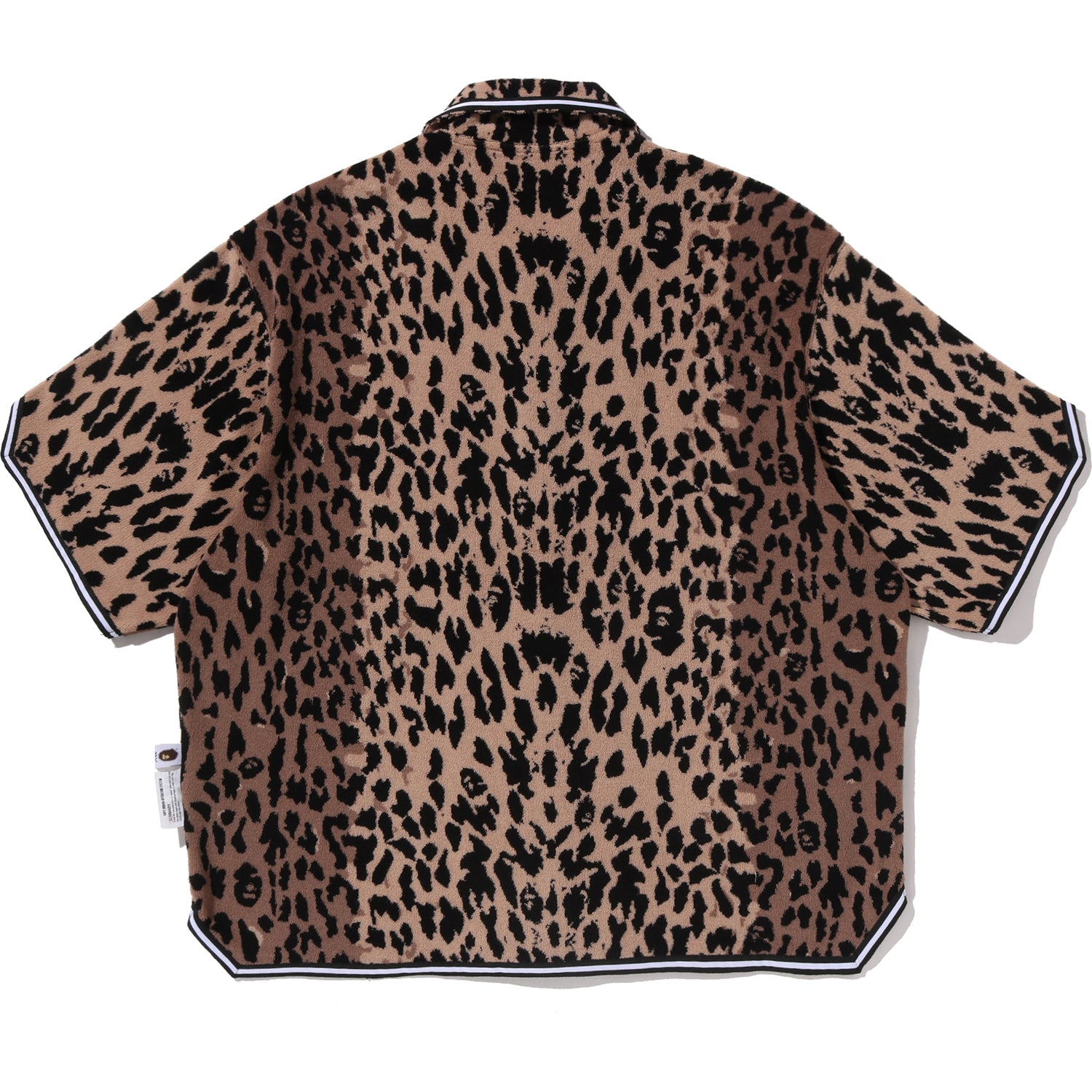 BAPE BY KAZUKI KURAISHI LEOPARD JACQUARD SS SHIRT MENS – Image 2