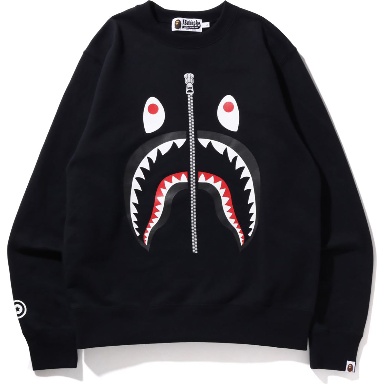 BAPE MENS SHARK CREWNECK SWEATSHIRT – Image 1