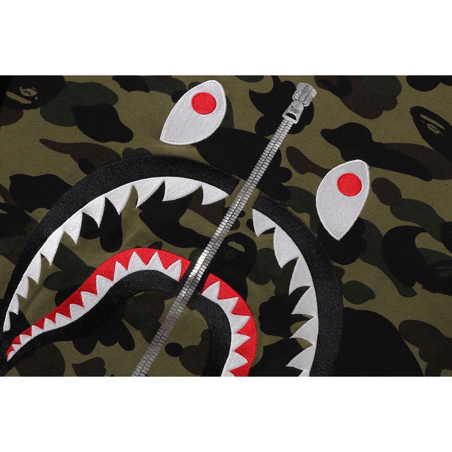 BAPE MENS 1ST CAMO SHARK CREWNECK SWEATSHIRT – Image 3