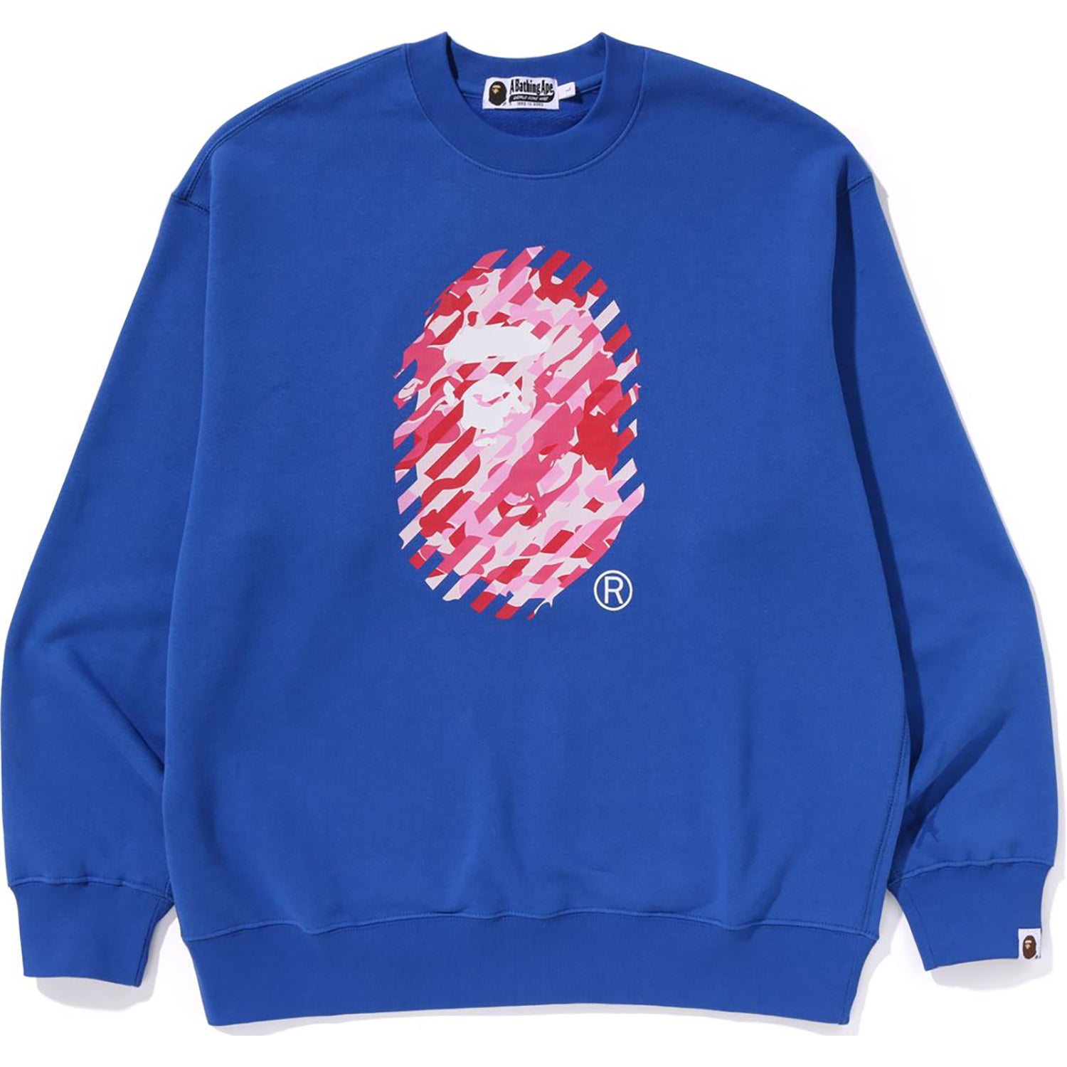 ABC CAMO APE HEAD RELAXED FIT CREWNECK SWEATSHIRT MENS – Image 1