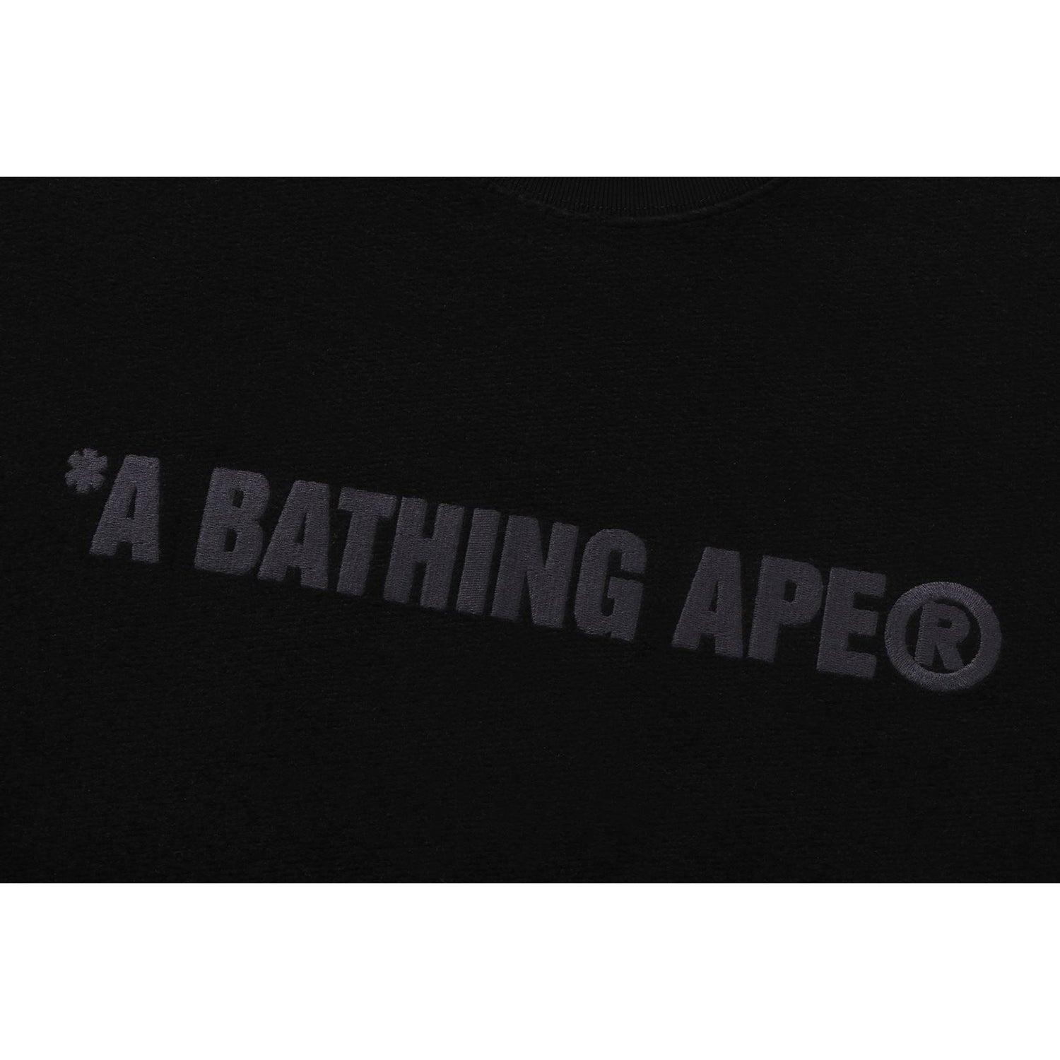 BATHING APE LOGO RELAXED FIT CREWNECK SWEATSHIRT MENS – Image 3