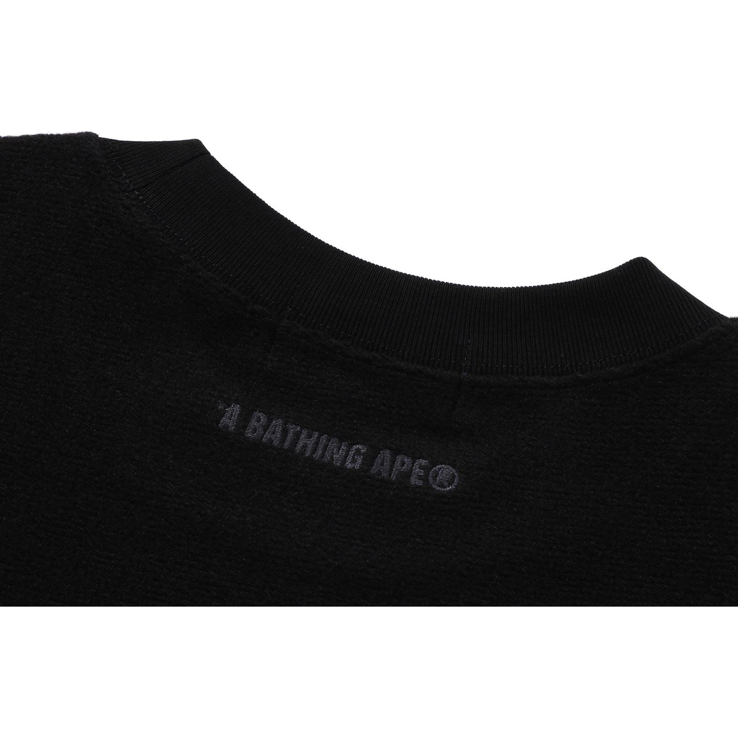 BATHING APE LOGO RELAXED FIT CREWNECK SWEATSHIRT MENS – Image 4