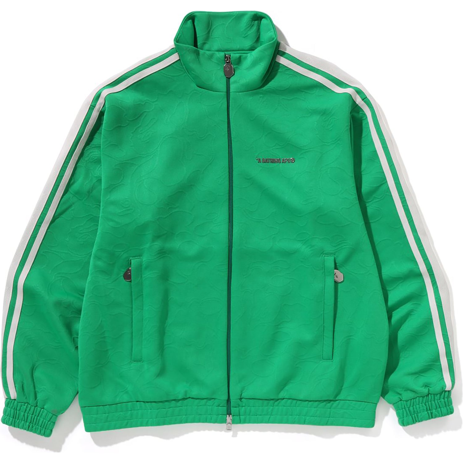 LINE CAMO JACQUARD BATHING APE LOGO RELAXED FIT TRACK JACKET MENS – Image 1