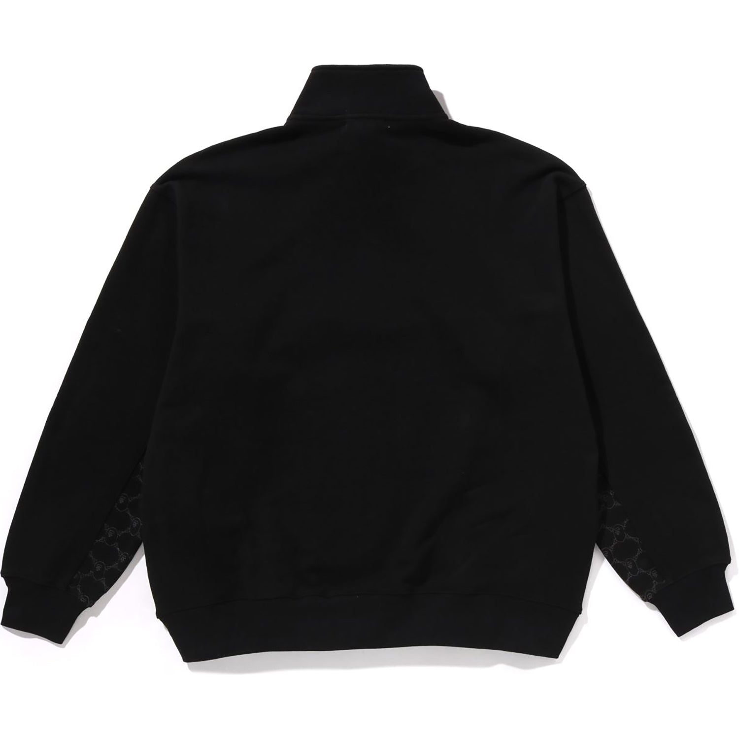 COLLEGE MONOGRAM LOGO HALF ZIP RELAX FIT CREWNECK SWEATSHIRT MENS – Image 2