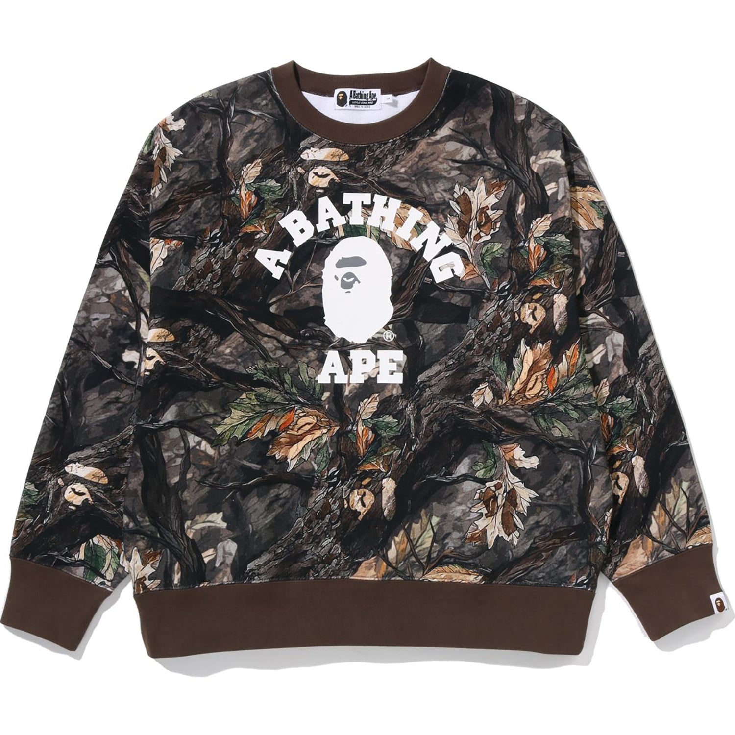 TREE EDGE CAMO COLLEGE RELAXED FIT CREWNECK MENS – Image 1