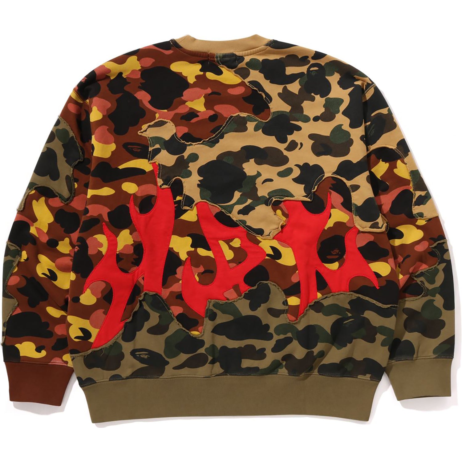 1ST CAMO UPCYCLED RELAXED FIT CREWNECK SWEATSHIRT MENS – Image 2