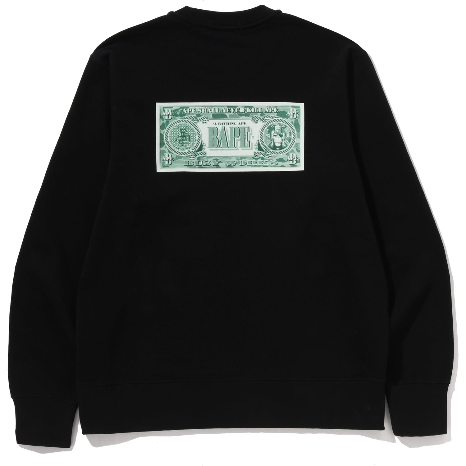 BANKNOTE RELAXED FIT CREWNECK SWEATSHIRT MENS – Image 2