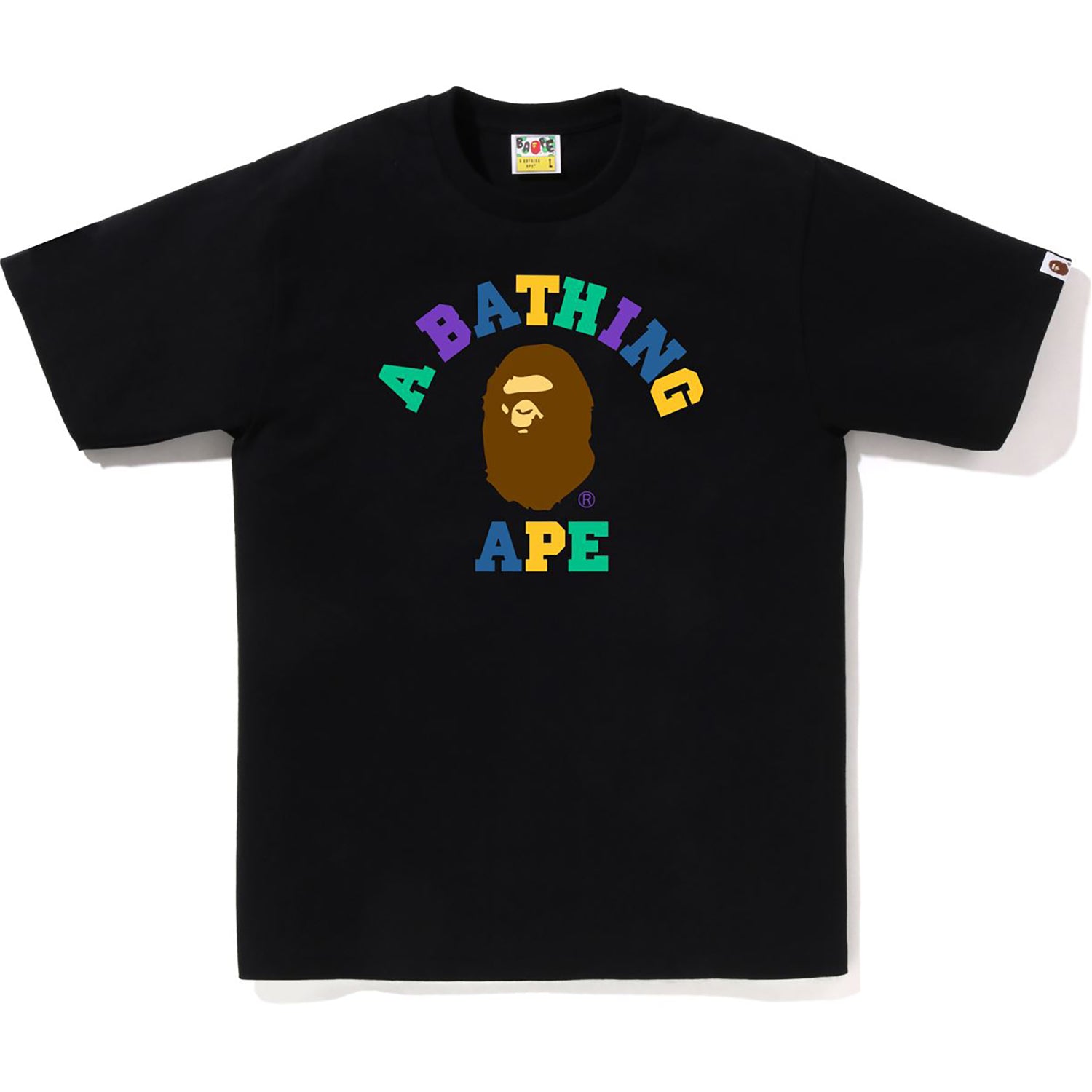 BAPE MENS COLORS COLLEGE TEE – Image 1