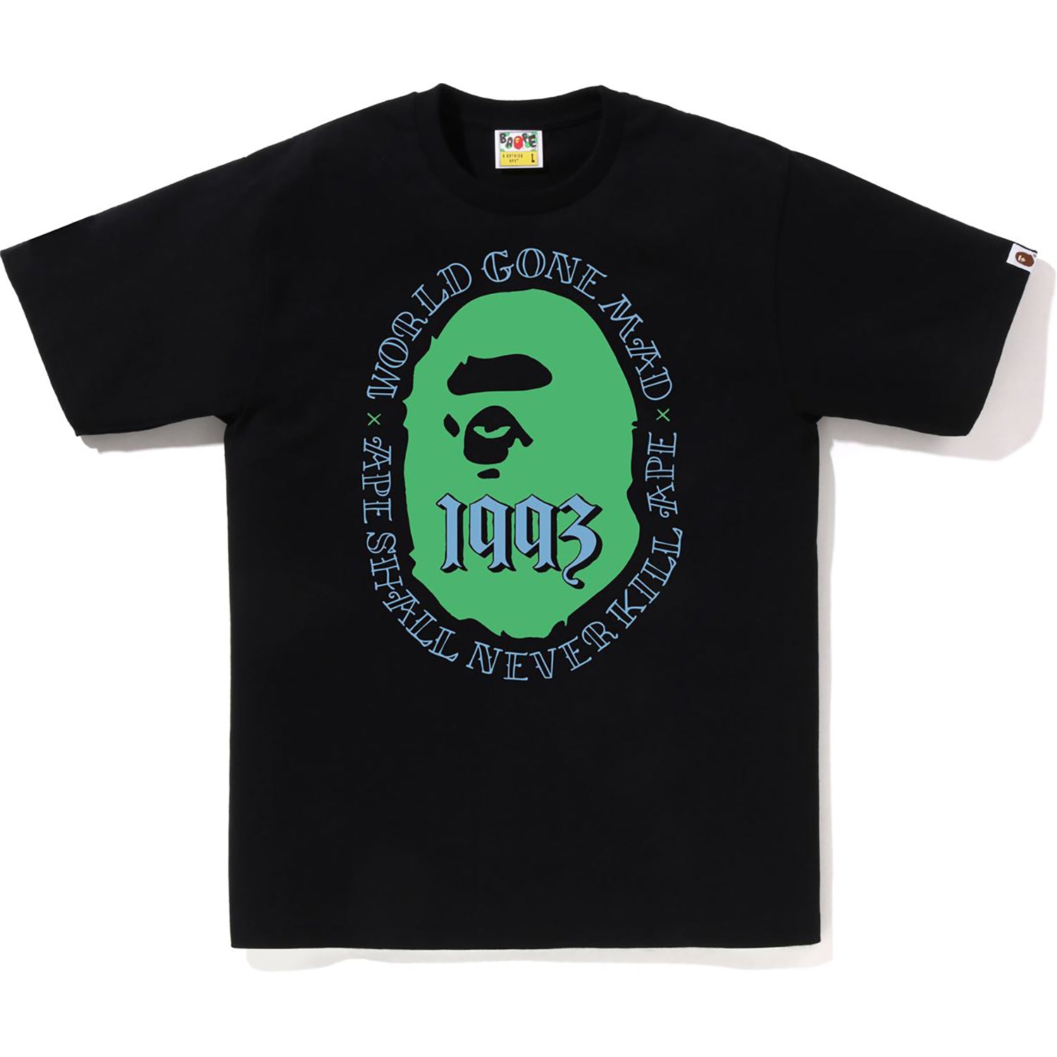 BAPE MENS COTTON APE HEAD 1993 T-SHIRT – Image 1