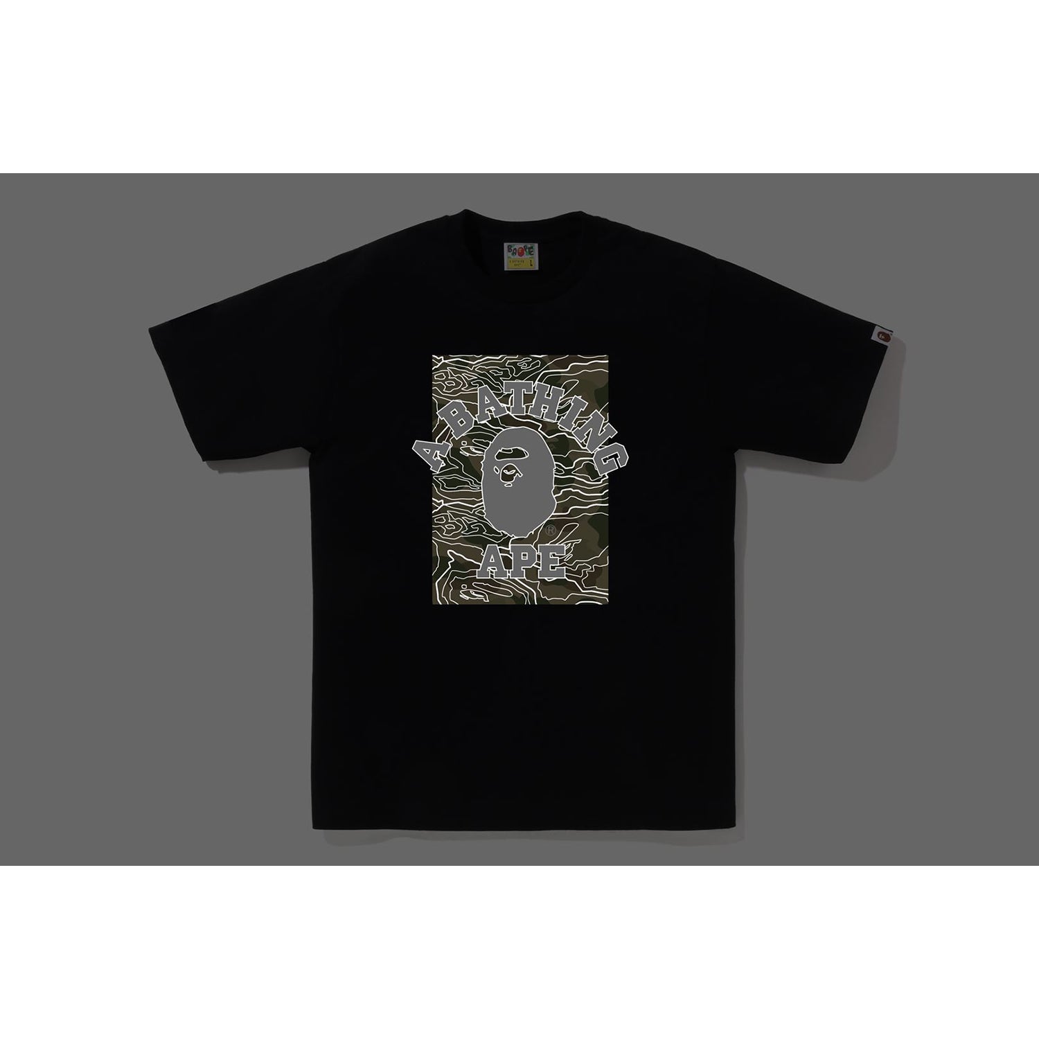 LAYERED LINE CAMO ON COLLEGE TEE MENS – Image 2