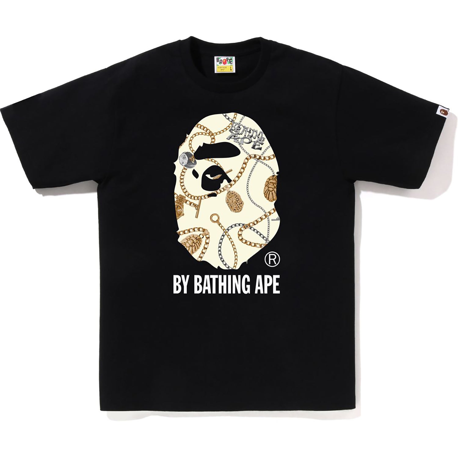 BAPE MENS JEWELS PATTERN BY BATHING APE TEE – Image 1