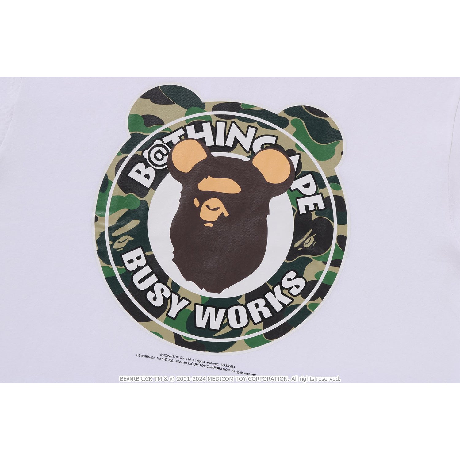 BAPE X MEDICOM TOY - ABC CAMO BE@R MILO ON BAPE TEE MENS – Image 3