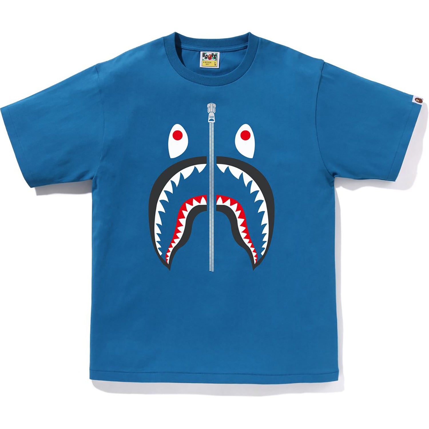 BAPE MENS COTTON SHARK HEAD T-SHIRT – Image 1