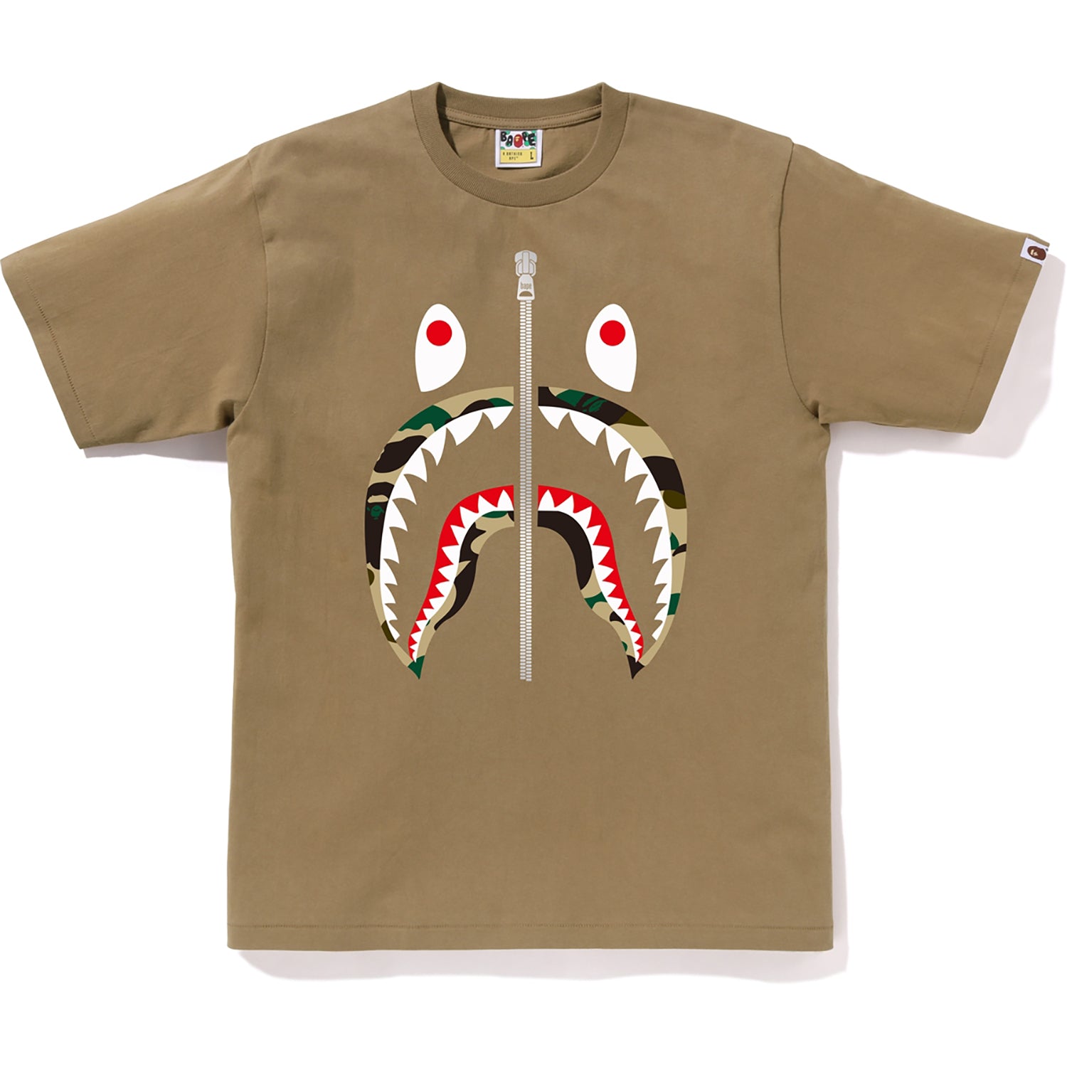 BAPE MENS 1ST CAMO SHARK T-SHIRT – Image 1