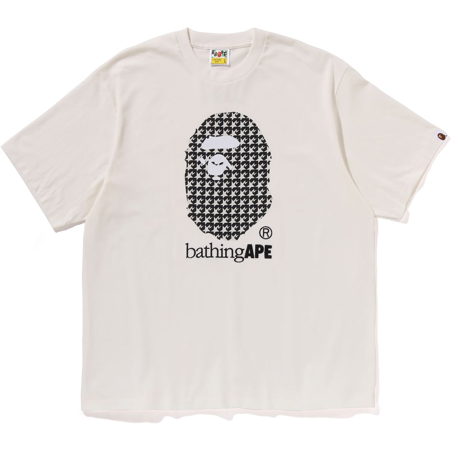 STA HOUNDSTOOTH BY BATHING APE RELAXED FIT TEE MENS – Image 1