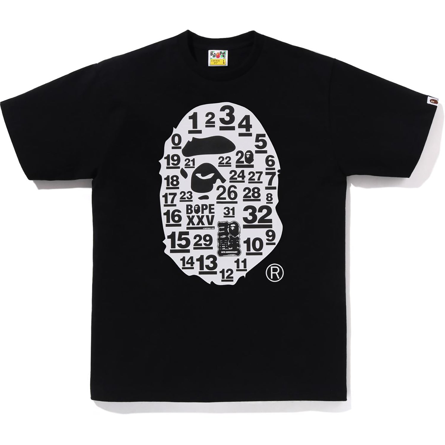 A BATHING APE 32ND ANNIV. BIG APE HEAD T MENS – Image 1