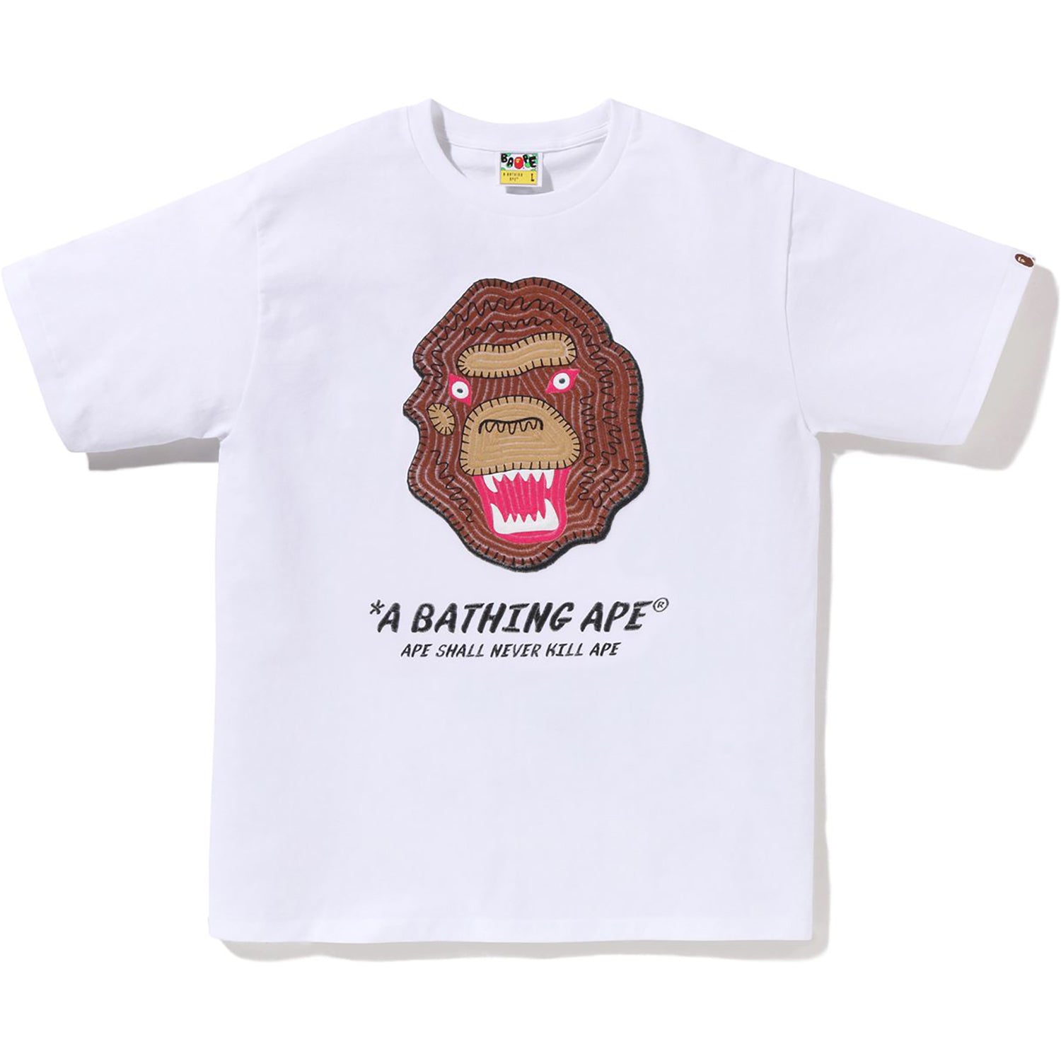 EMBROIDERY STYLE SOUVENIR LOGO TEE MENS – Image 1