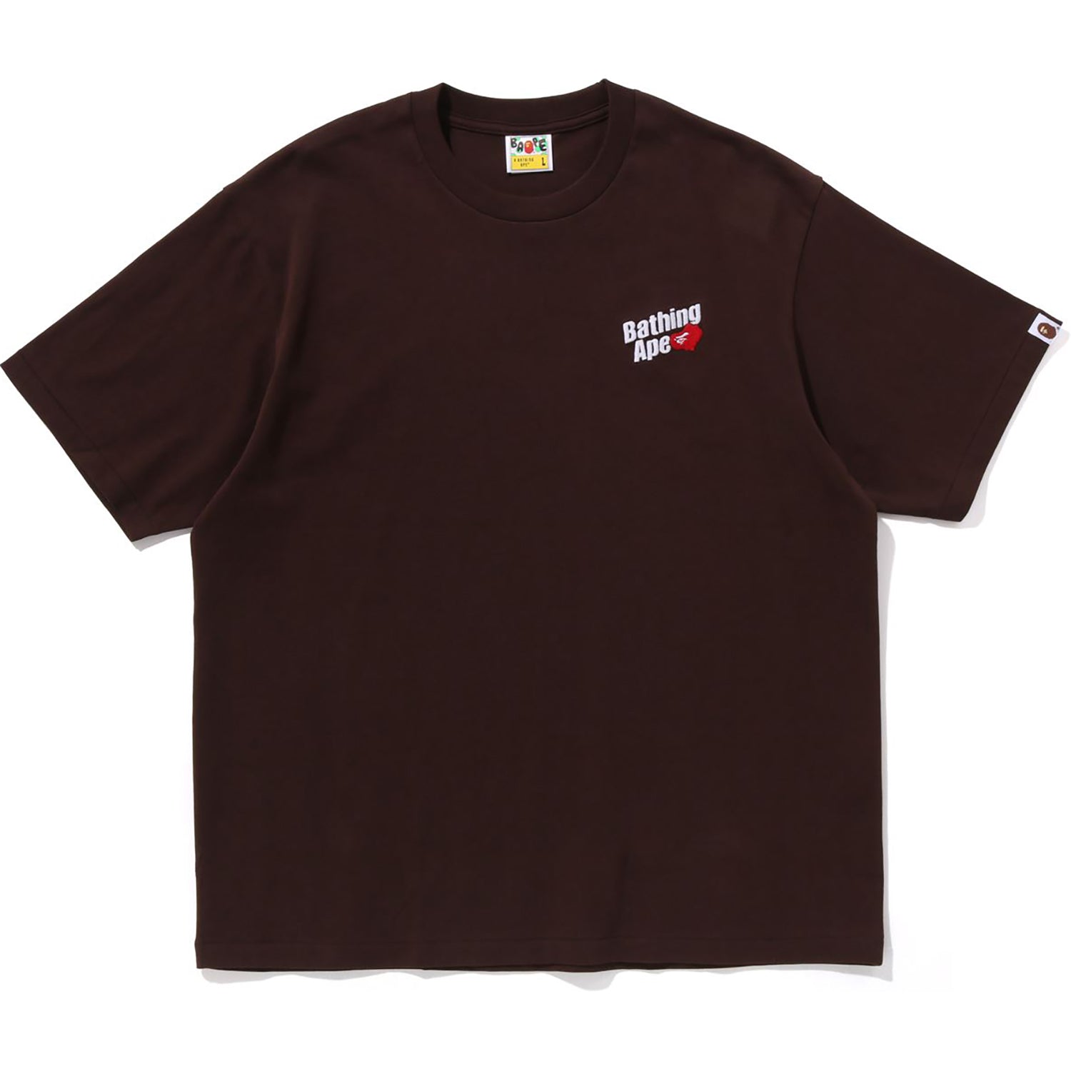 BAPE MENS A BATHING APE LOGO RELAXED FIT TEE – Image 1