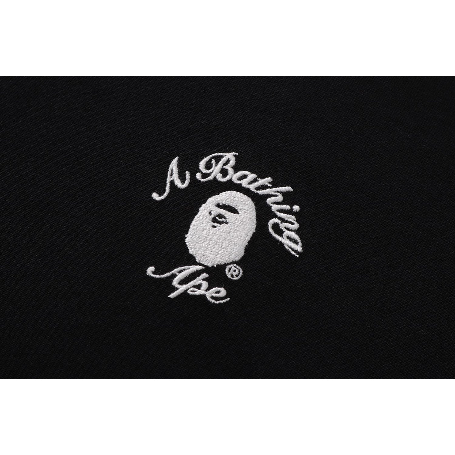 BAPE MENS ONE POINT APE HEAD COLLEGE RELAXED FIT T-SHIRT – Image 2