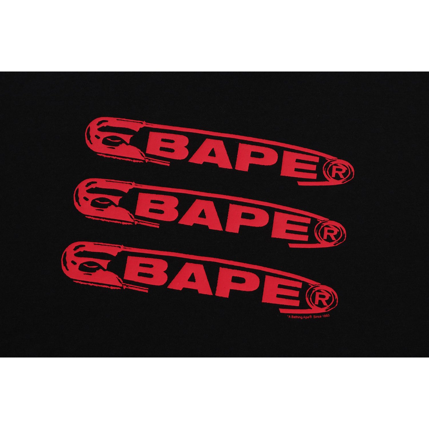 BAPE PIN LOGO RELAXED FIT TEE MENS – Image 2