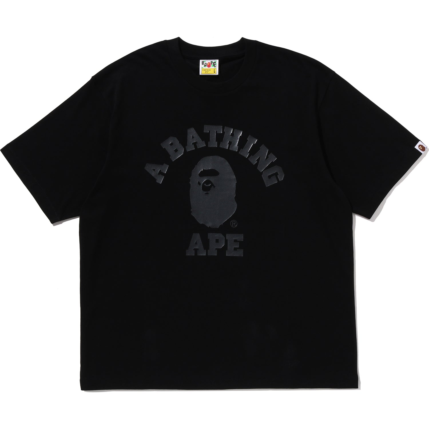 BAPE US BLACK FRIDAY METALLIC COLLEGE RELAXED FIT TEE MENS – Image 1