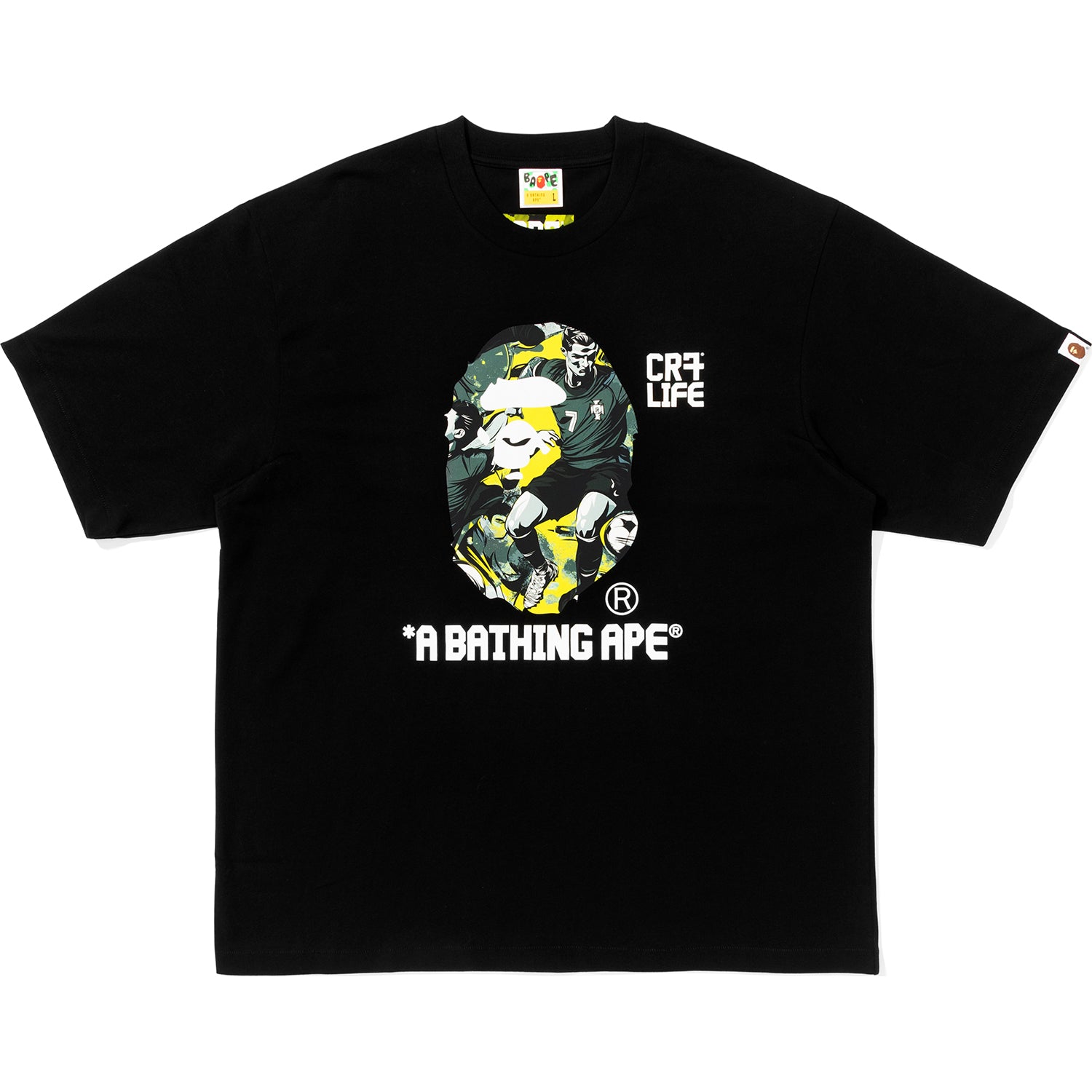 BAPE X CR7 LIFE GRAPHIC A BATHING APE RELAXED FIT TEE #1 MENS – Image 1