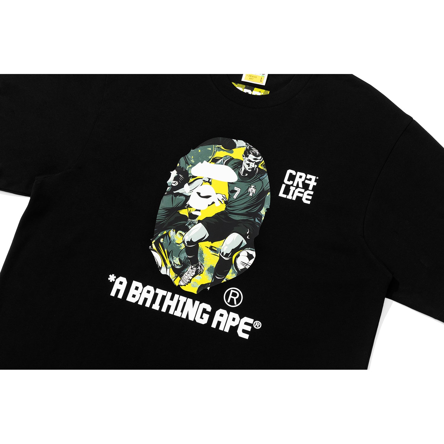 BAPE X CR7 LIFE GRAPHIC A BATHING APE RELAXED FIT TEE #1 MENS – Image 2