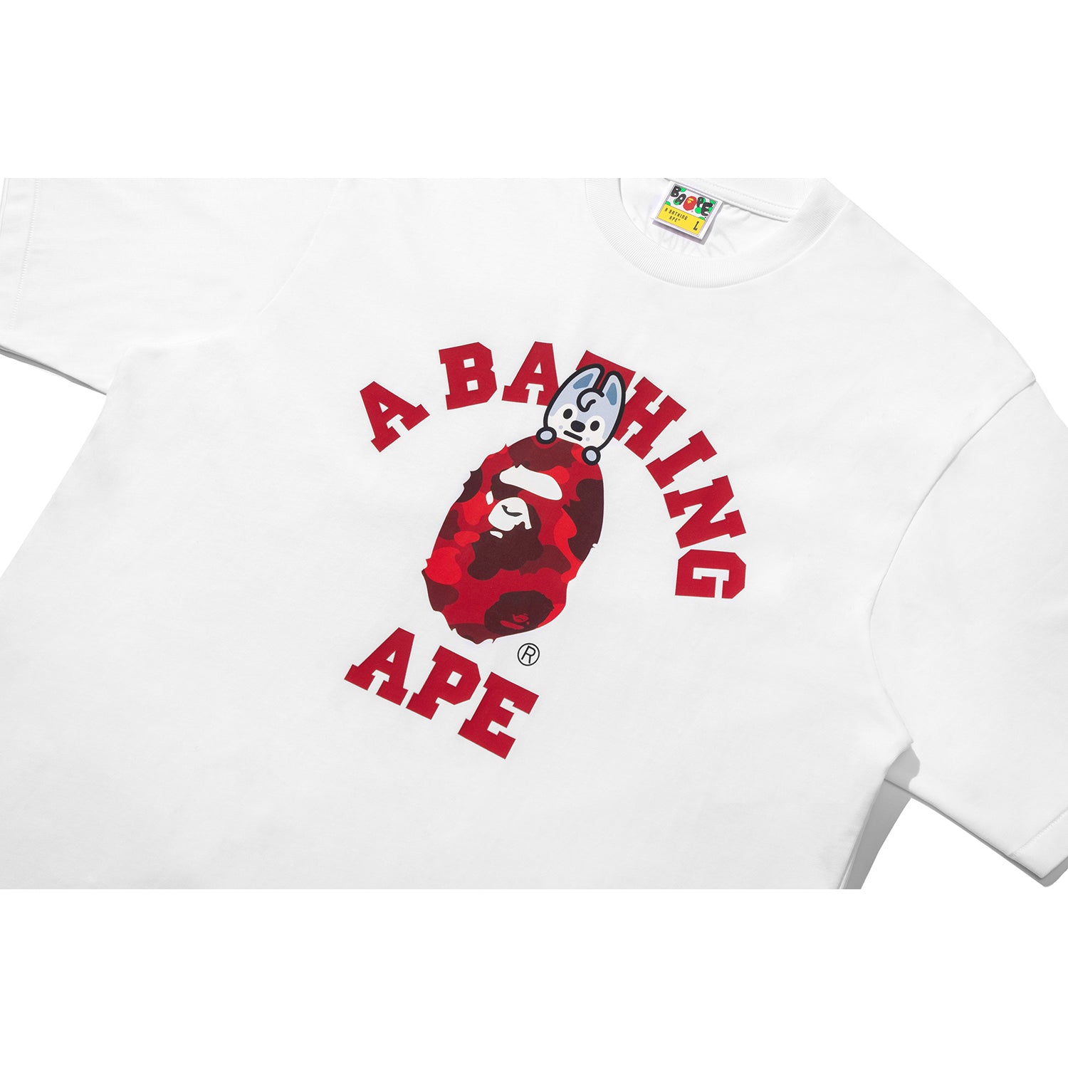 BAPE X STRAY KIDS WOLF CHAN COLLEGE TEE MENS – Image 2