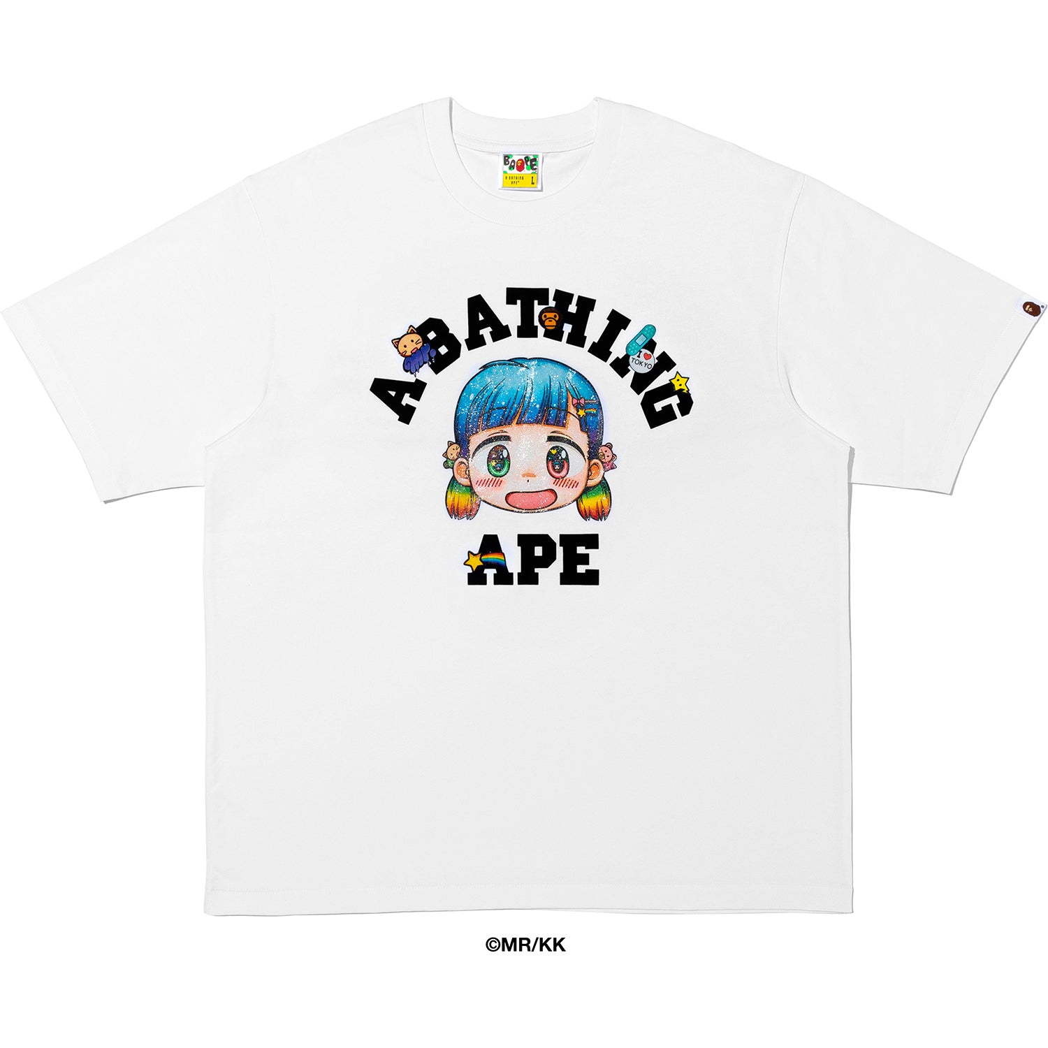 BAPE X MR. COLLEGE RELAXED FIT TEE MENS – Image 2