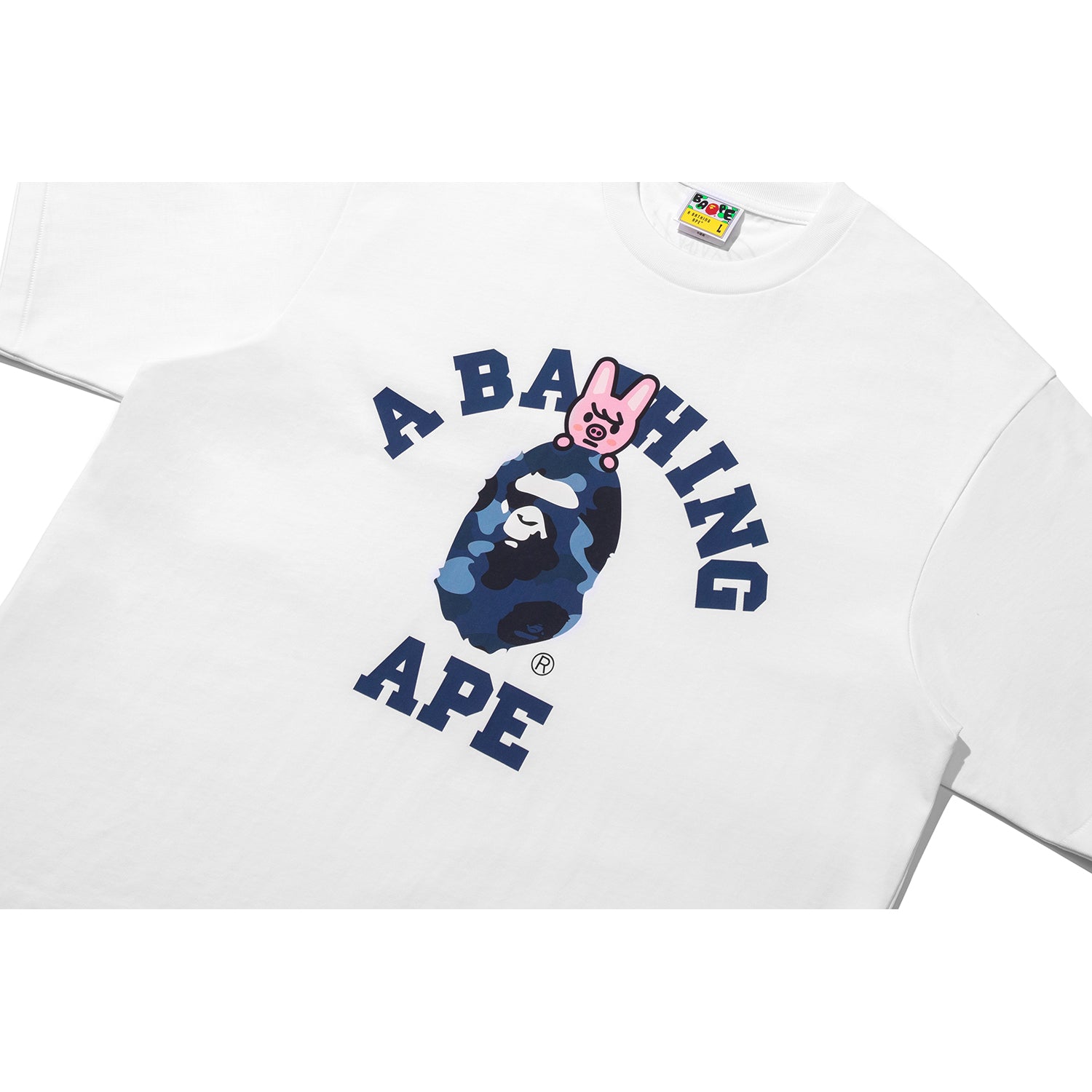 BAPE X STRAY KIDS DWAEKKI COLLEGE TEE MENS – Image 2