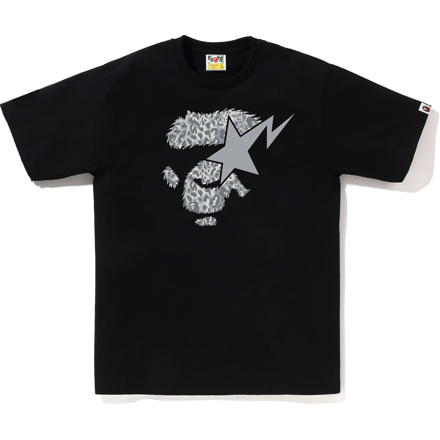 WILD LEOPARD PATTERN APE FACE STA TEE MENS – Image 1