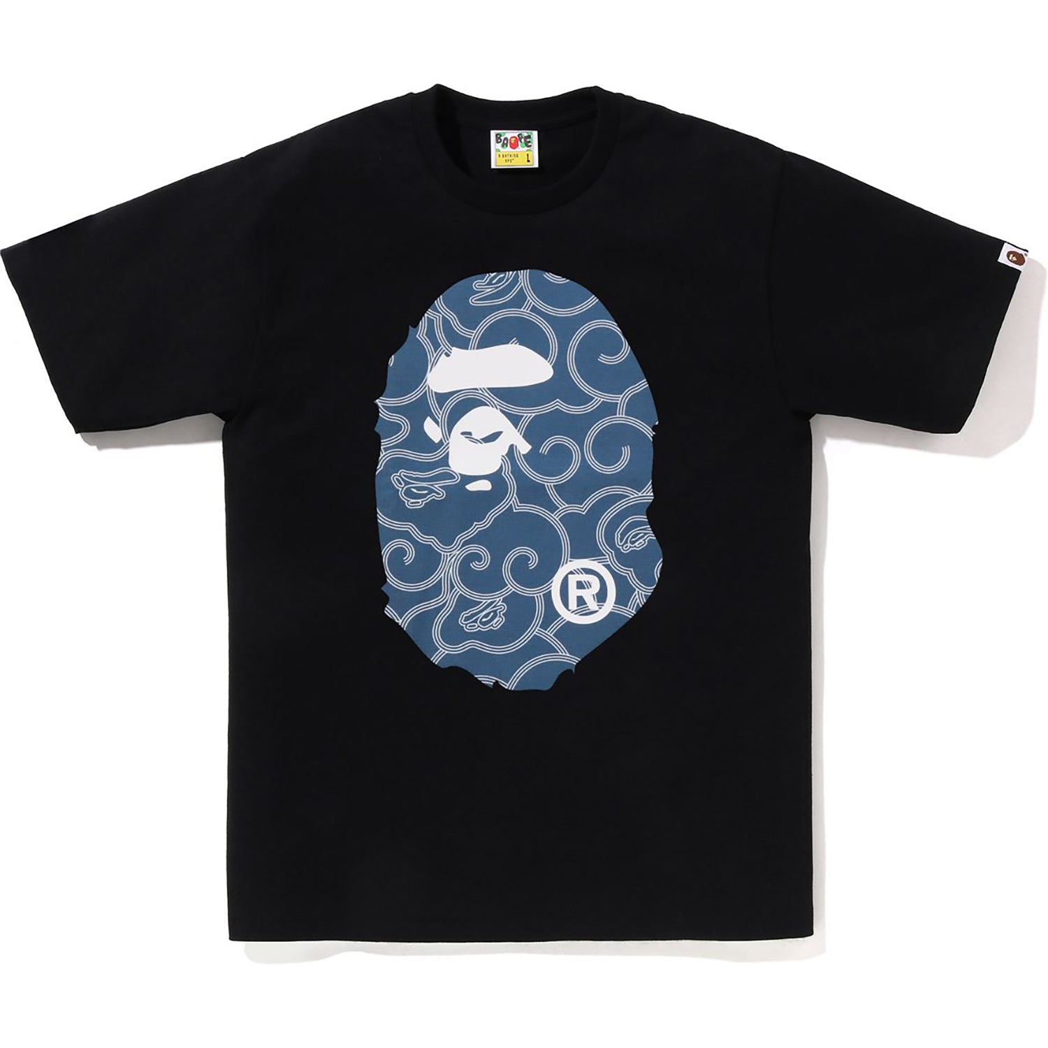 JAPANESE CLOUD CAMO BIG APE HEAD TEE MENS – Image 1