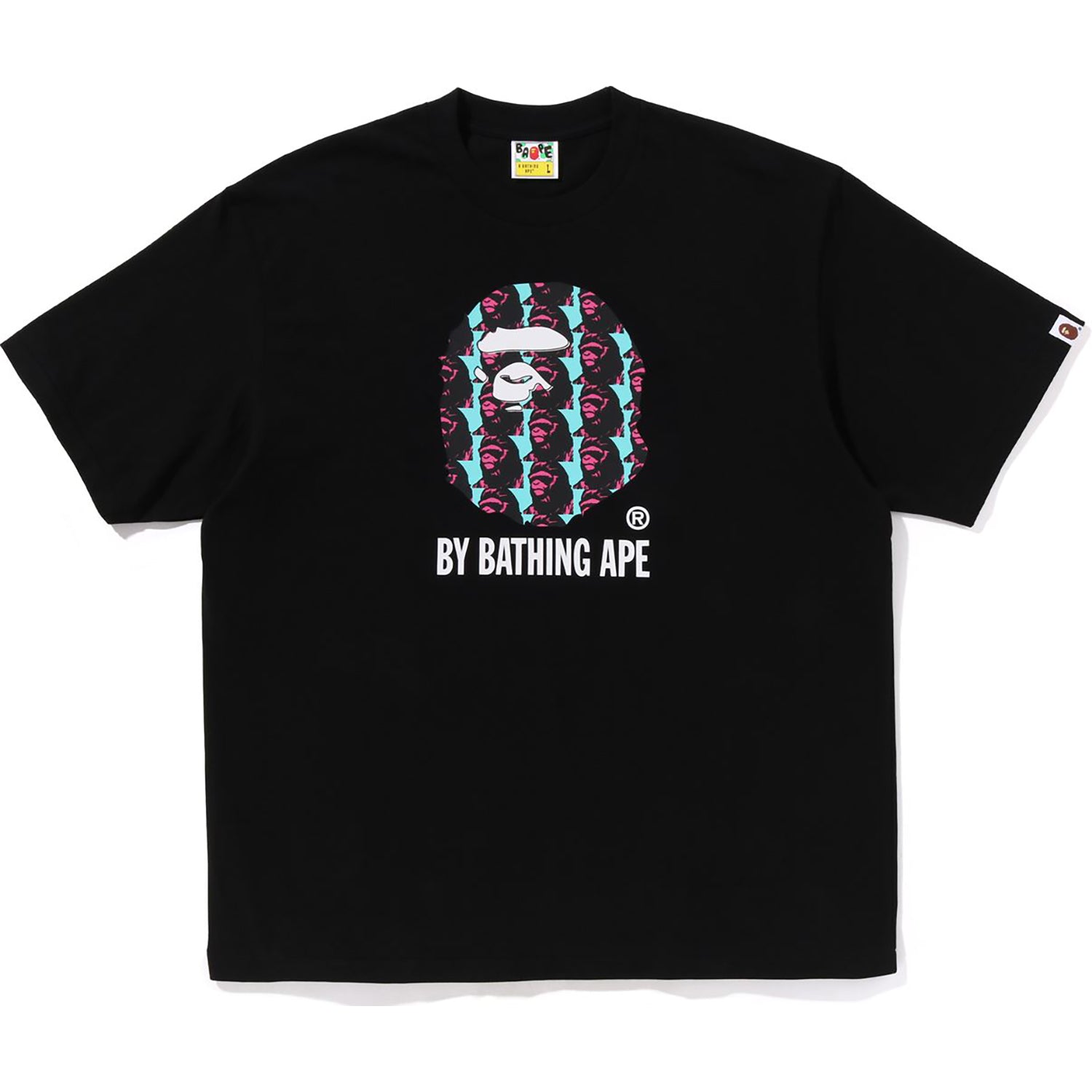 APE HEAD PATTERN BY BATHING APE RELAXED FIT TEE MENS – Image 1