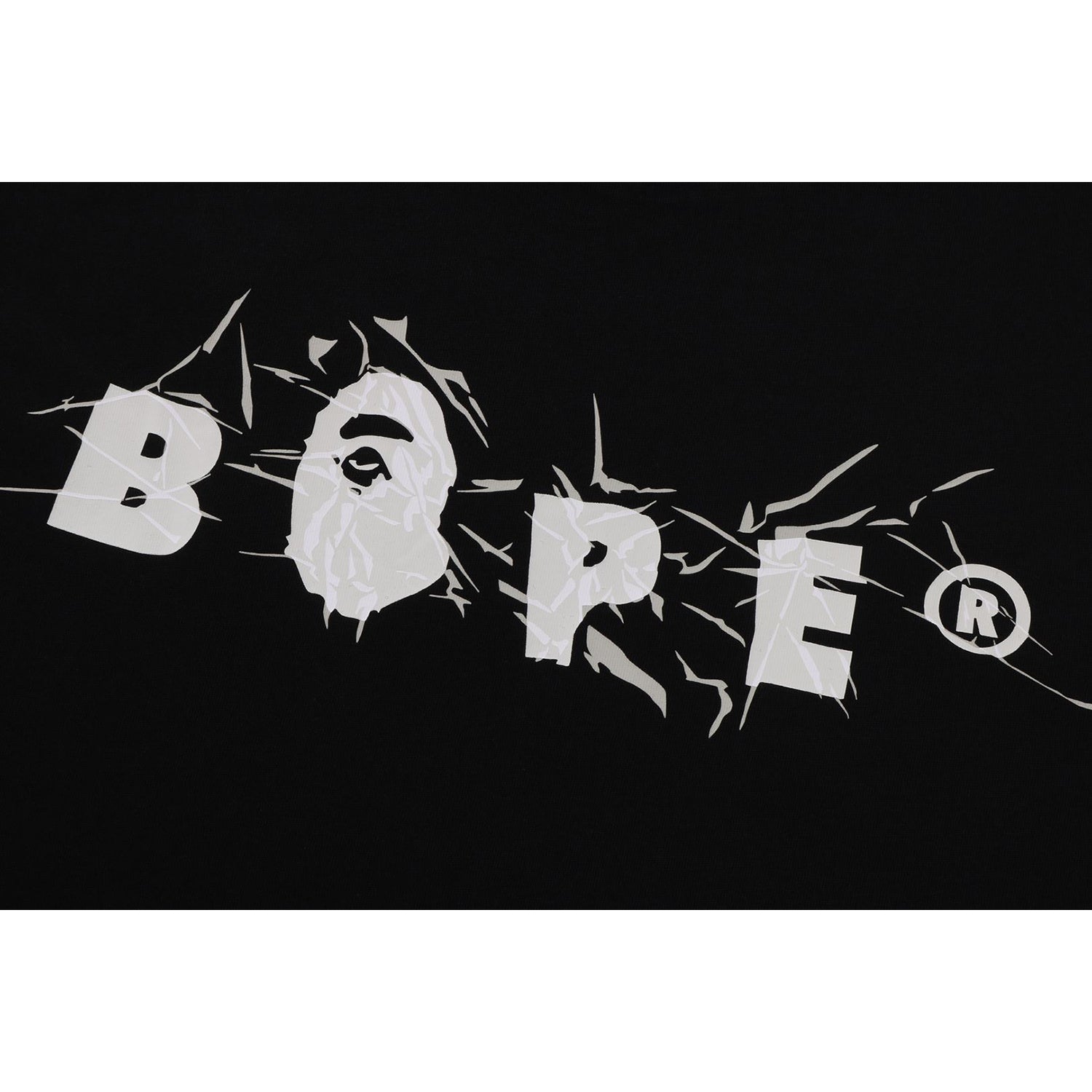 WRINKLE BAPE LOGO RELAXED FIT TEE MENS – Image 2