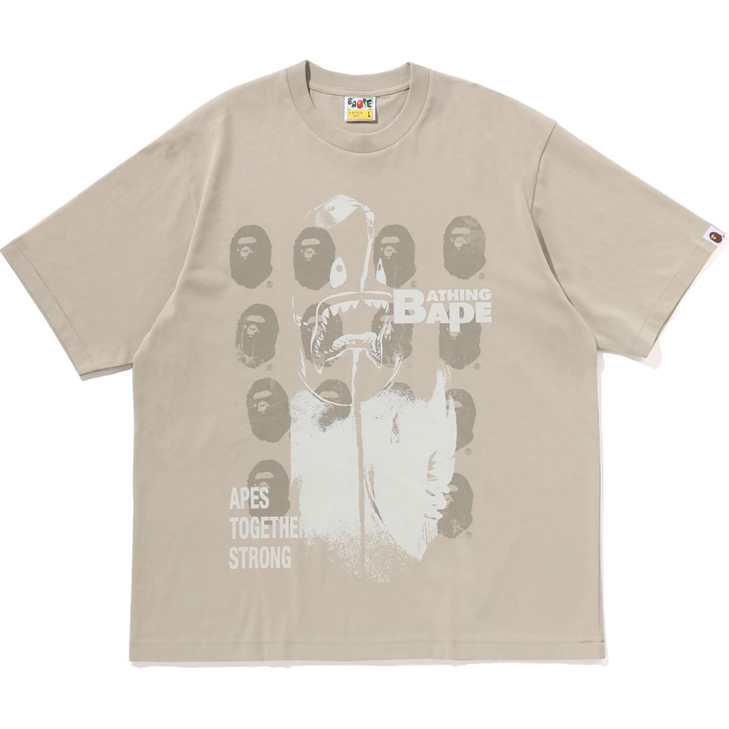 SPRAY PRINT MULTI LOGO RELAXED FIT TEE MENS – Image 1