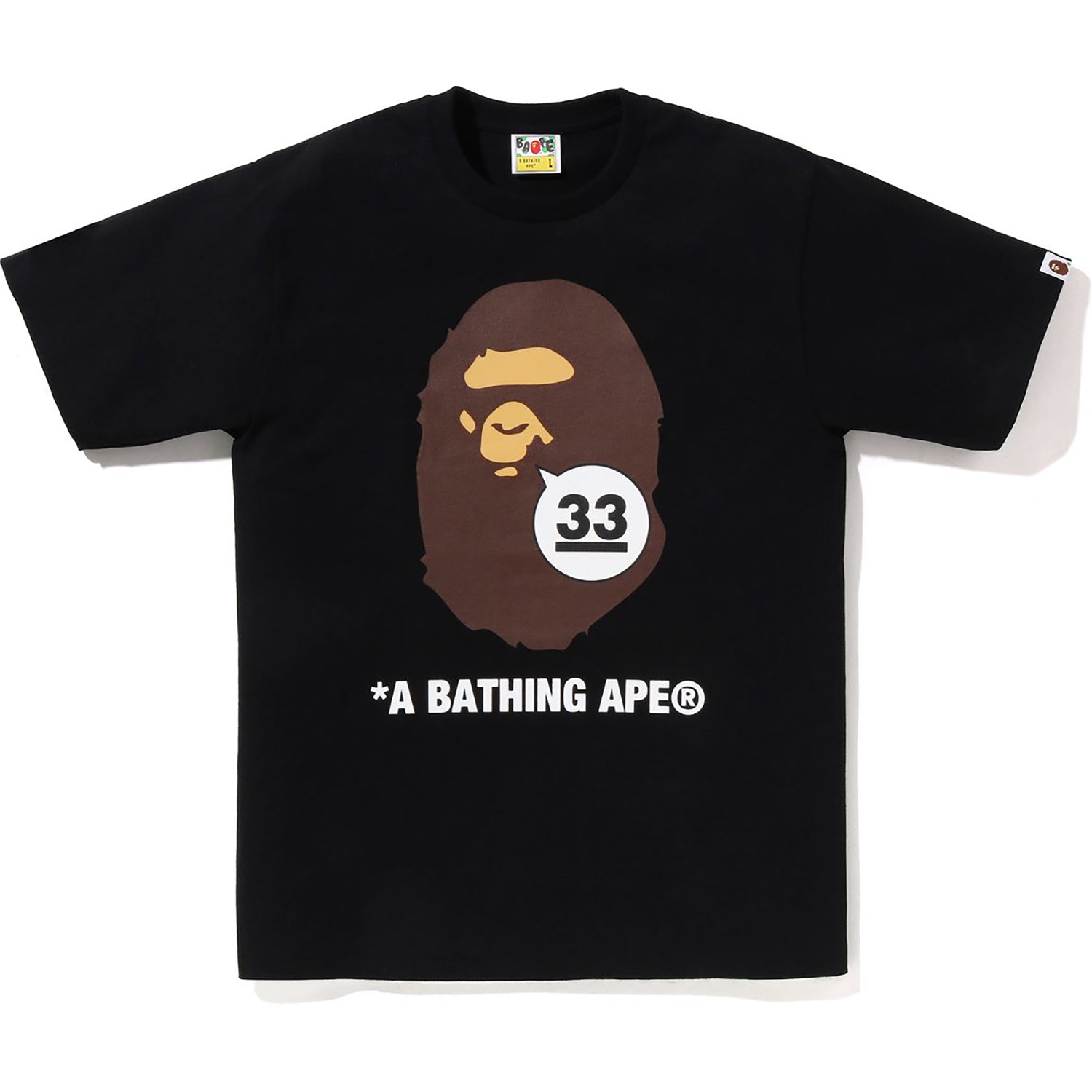 A BATHING APE 33RD ANNIV. APE HEAD TEE MENS – Image 1
