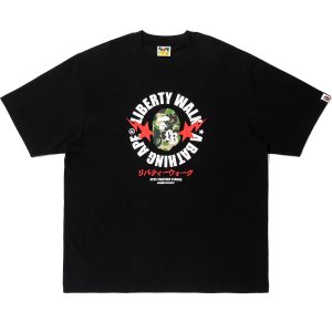 BAPE X LIBERTY WALK ABC CAMO APE HEAD RELAXED FIT TEE MENS