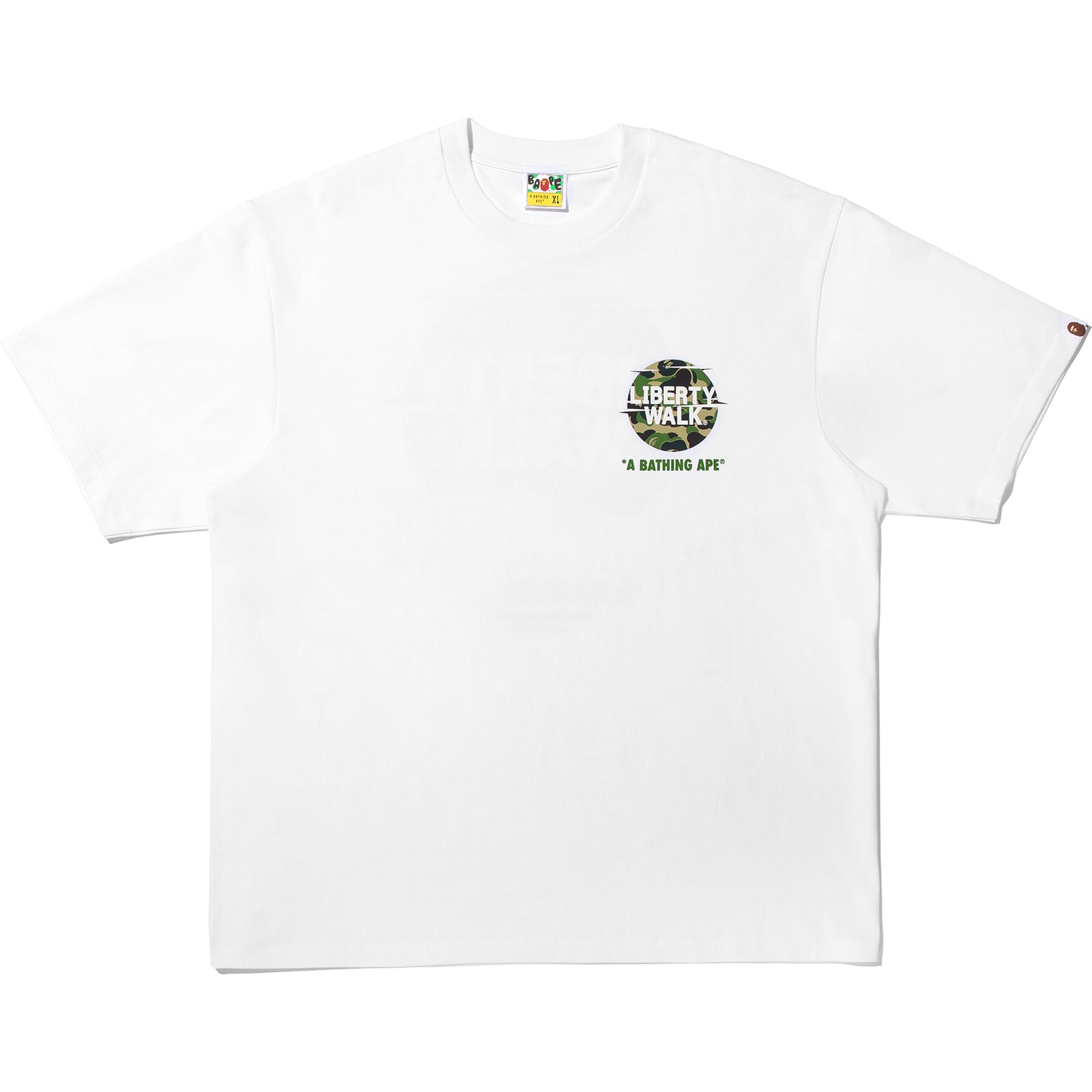 BAPE X LIBERTY WALK ABC CAMO LOGO RELAXED FIT TEE MENS – Image 1