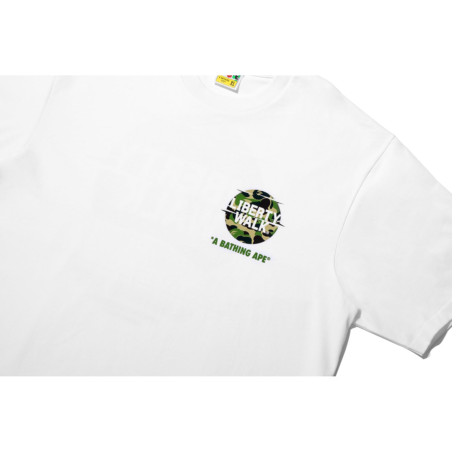 BAPE X LIBERTY WALK ABC CAMO LOGO RELAXED FIT TEE MENS – Image 2