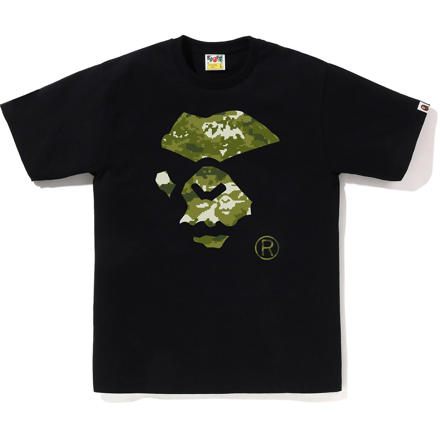 MULTI PIXEL CAMO MAD APE FACE TEE MENS – Image 1