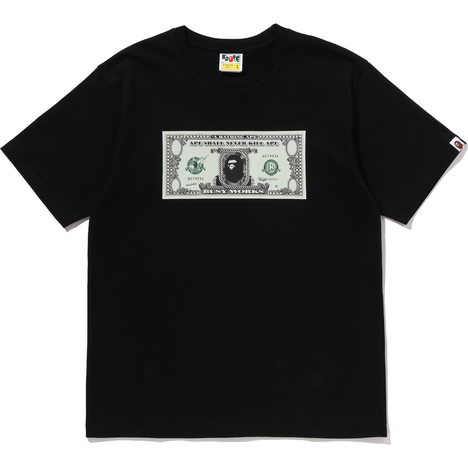 BAPE BANKNOTE TEE MENS – Image 1