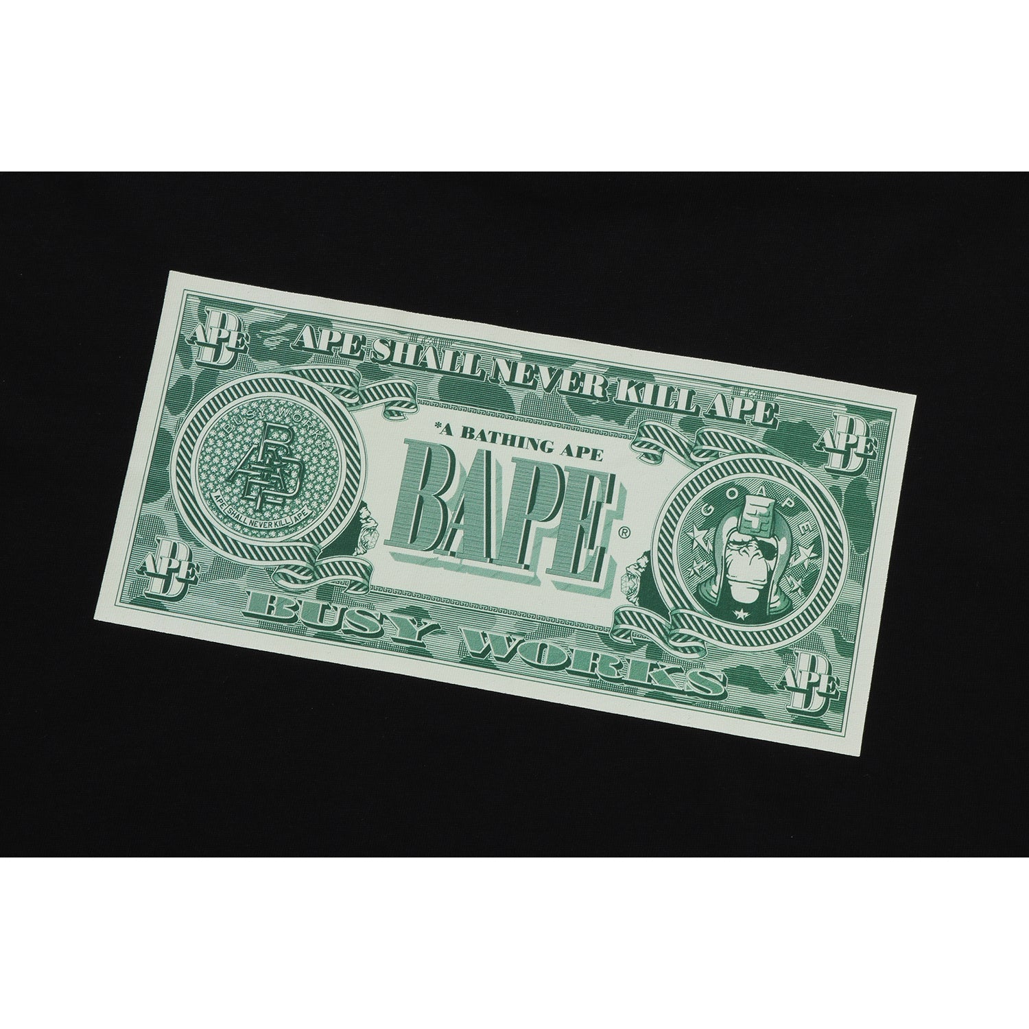 BAPE BANKNOTE TEE MENS – Image 3