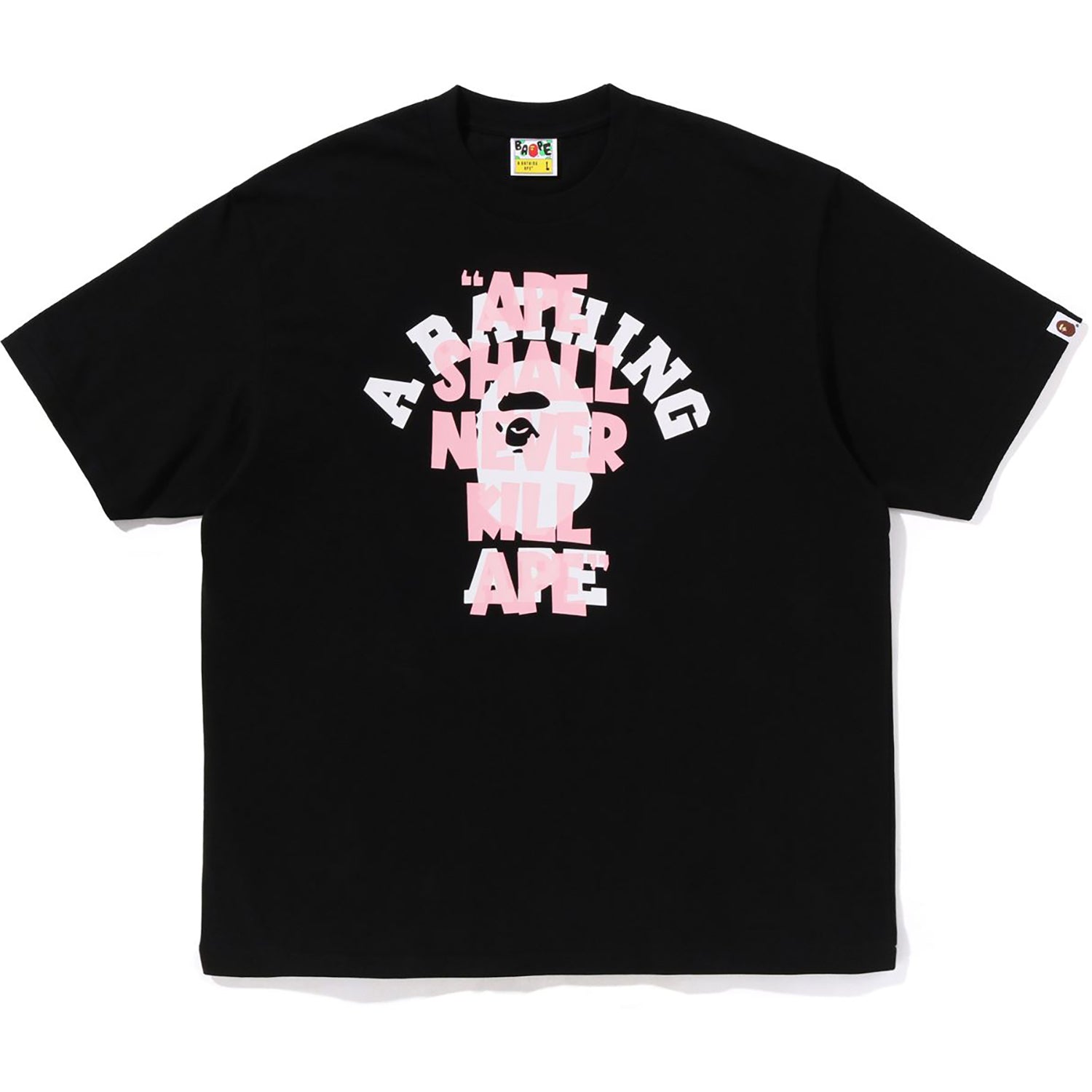 APE SHALL NEVER KILL APE COLLEGE RELAXED FIT TEE MENS – Image 1