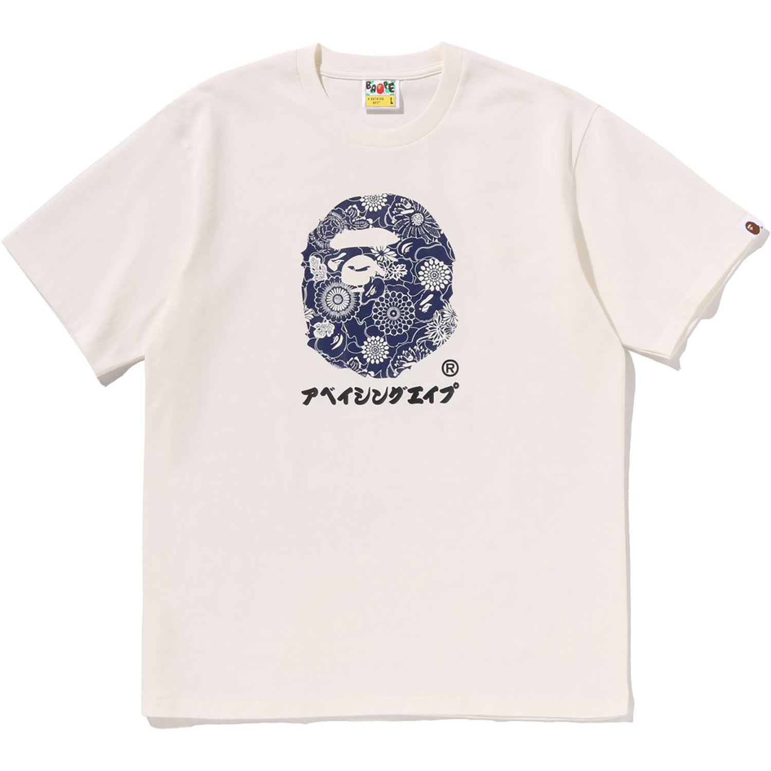 JAPANESE INDIGO ART CAMO BY BATHING APE TEE MENS – Image 1