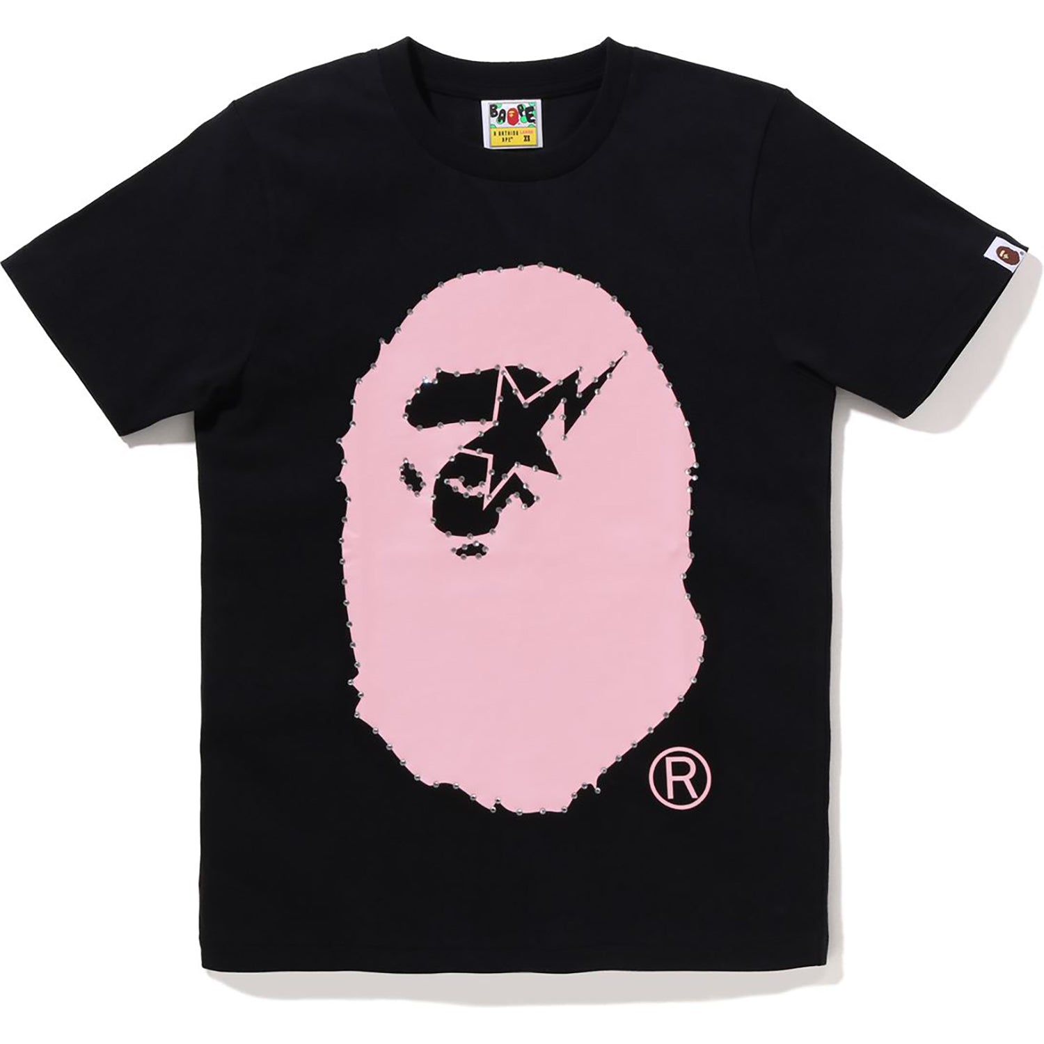 CRYSTAL STONE STA EYE BIG APE HEAD TEE LADIES – Image 1