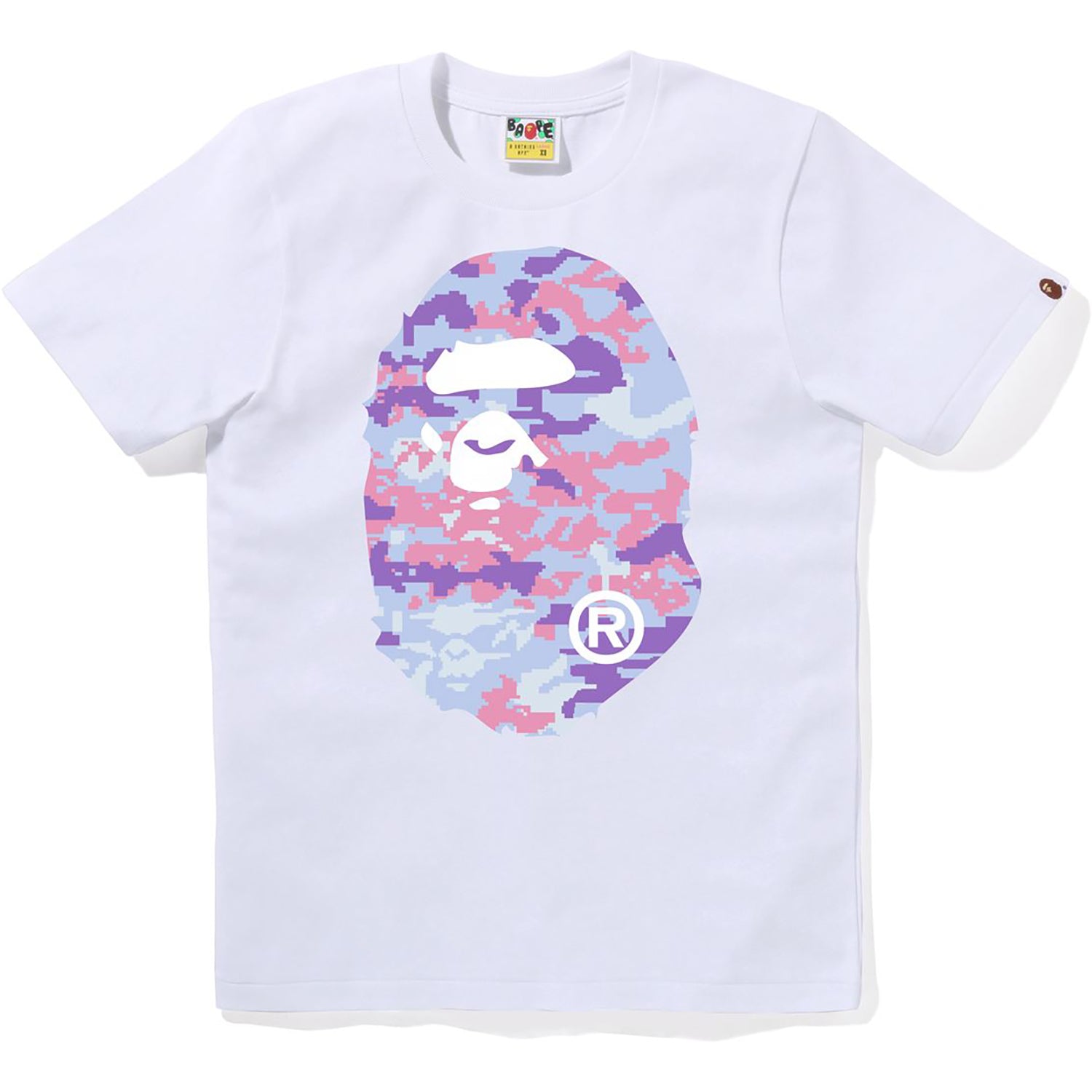 MULTI PIXEL CAMO BIG APE HEAD TEE LADIES – Image 1
