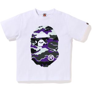 GLITCH WOODLAND CAMO BIG APE HEAD TEE KIDS